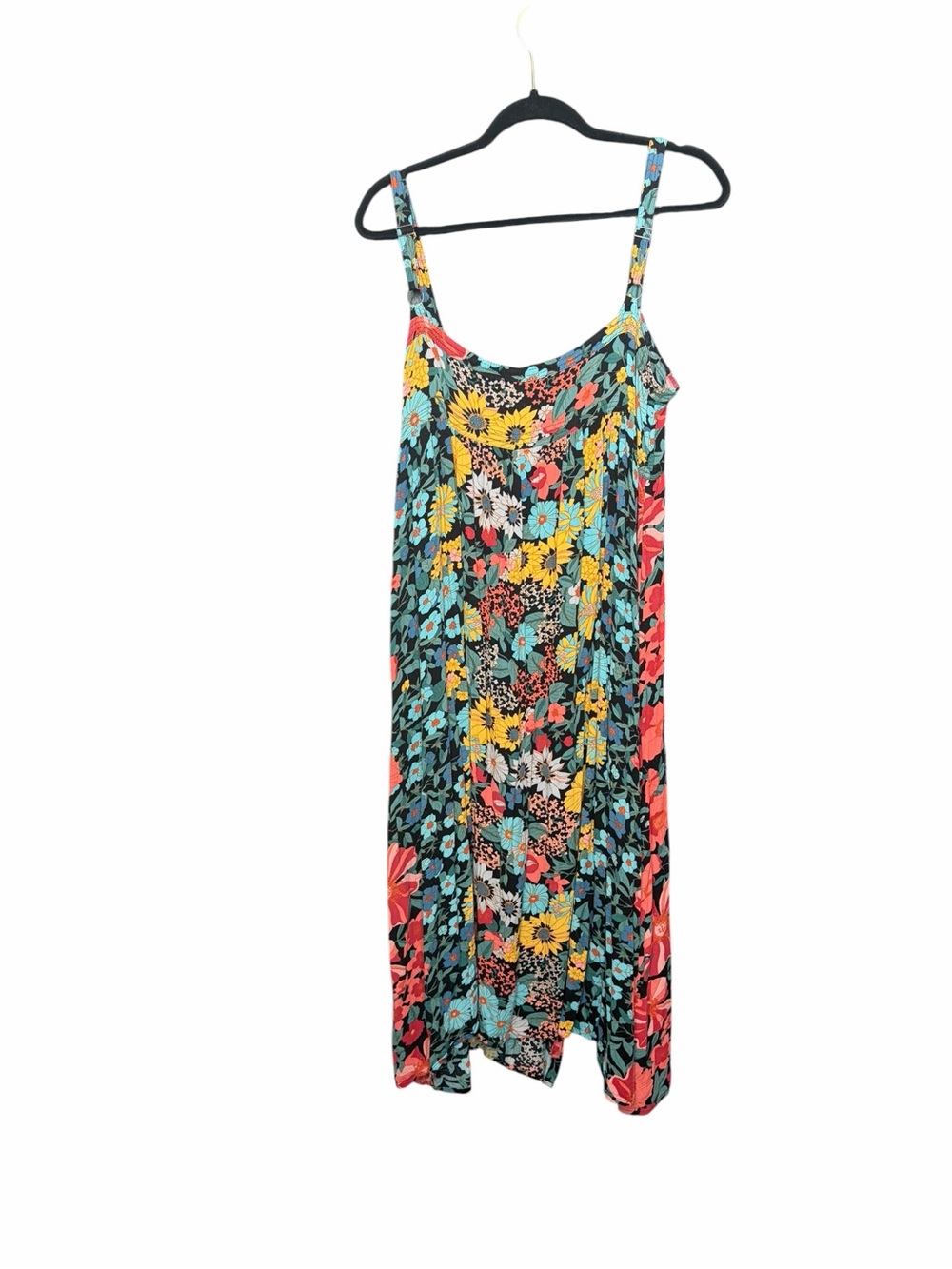 Natural Life Sidney Floral Rayon Button Front Maxi Dress - Picture 3 of 6